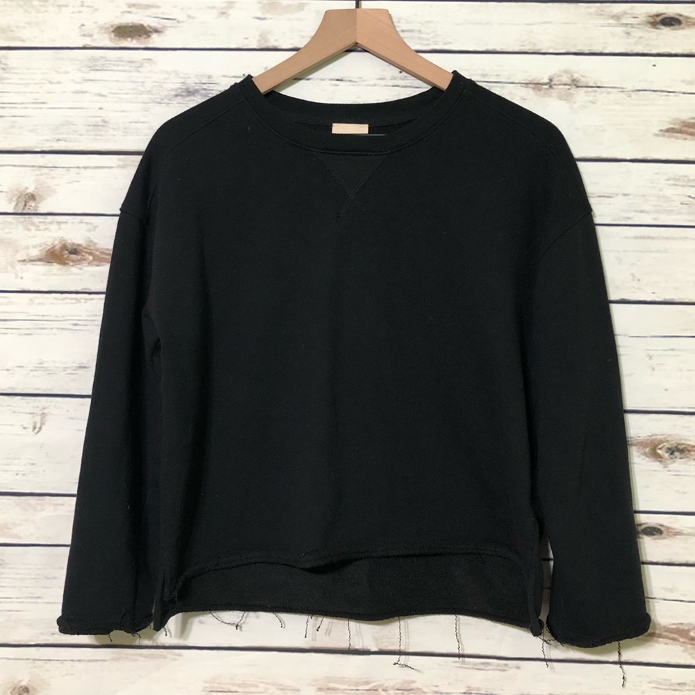 Saint Denim Crop sweatshirt / small